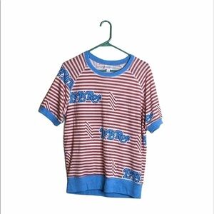 LuLaRoe Jane Americana Short Sleeve Sweatshirt
